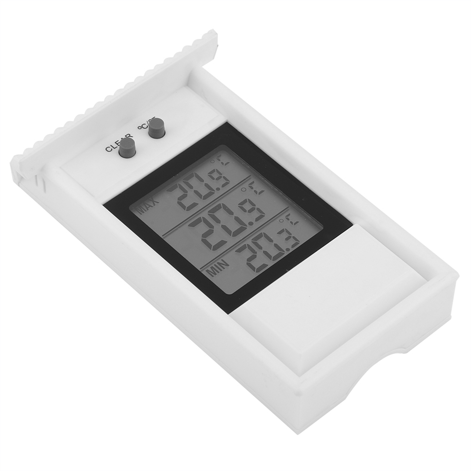 Digitales Hygrometer-thermometer Für Innenräume, Wasserdichter Temperaturregler, Weiß