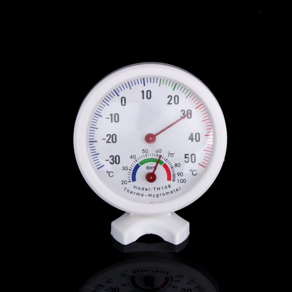 Th108 Analoges Thermometer Mit Hygrometer Für Den Innenbereich -3050°c, Temperatur- Und Feuchtigkeitsanzeige, Metallzifferblatt, Zuverlässige Genauigkeit