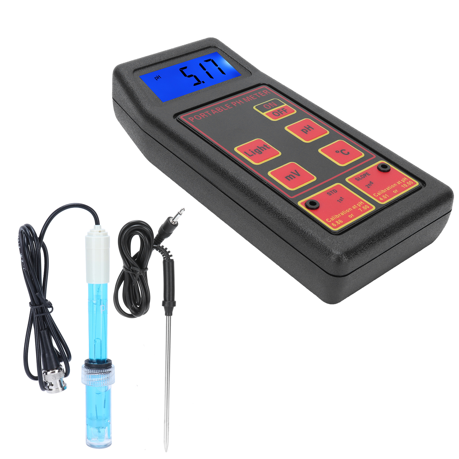 3-in-1 Wasserqualitätstester, Ph/orp/temperatur, Multifunktions-poolmessgerät, Präziser Und Einfach Zu Bedienender Detektor.