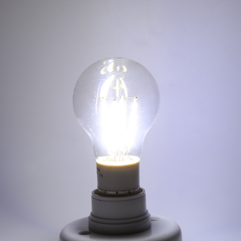 E27 12v 4w Cob-filament-led-lampe, Kaltweiß, 360° Abstrahlwinkel, Nicht Dimmbar, 1 Stück, Dekorative Beleuchtung