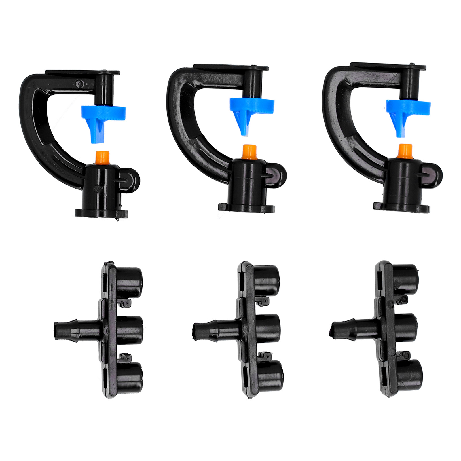 Set Mit 20 G 180° Zerstäubungsdüsen Für Die Bewässerung, Geeignet Für 4/7-schläuche, Für Die Refraktäre Sprinklerbewässerung.
