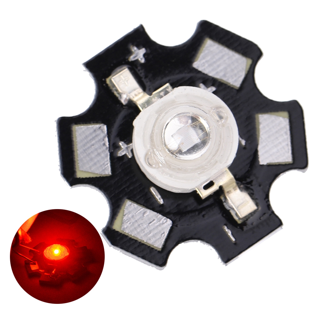 3w Hochleistungs-led-bausatz Diy-beleuchtung Rote Scheibenemitter-dioden-chiplampe Für Leuchten