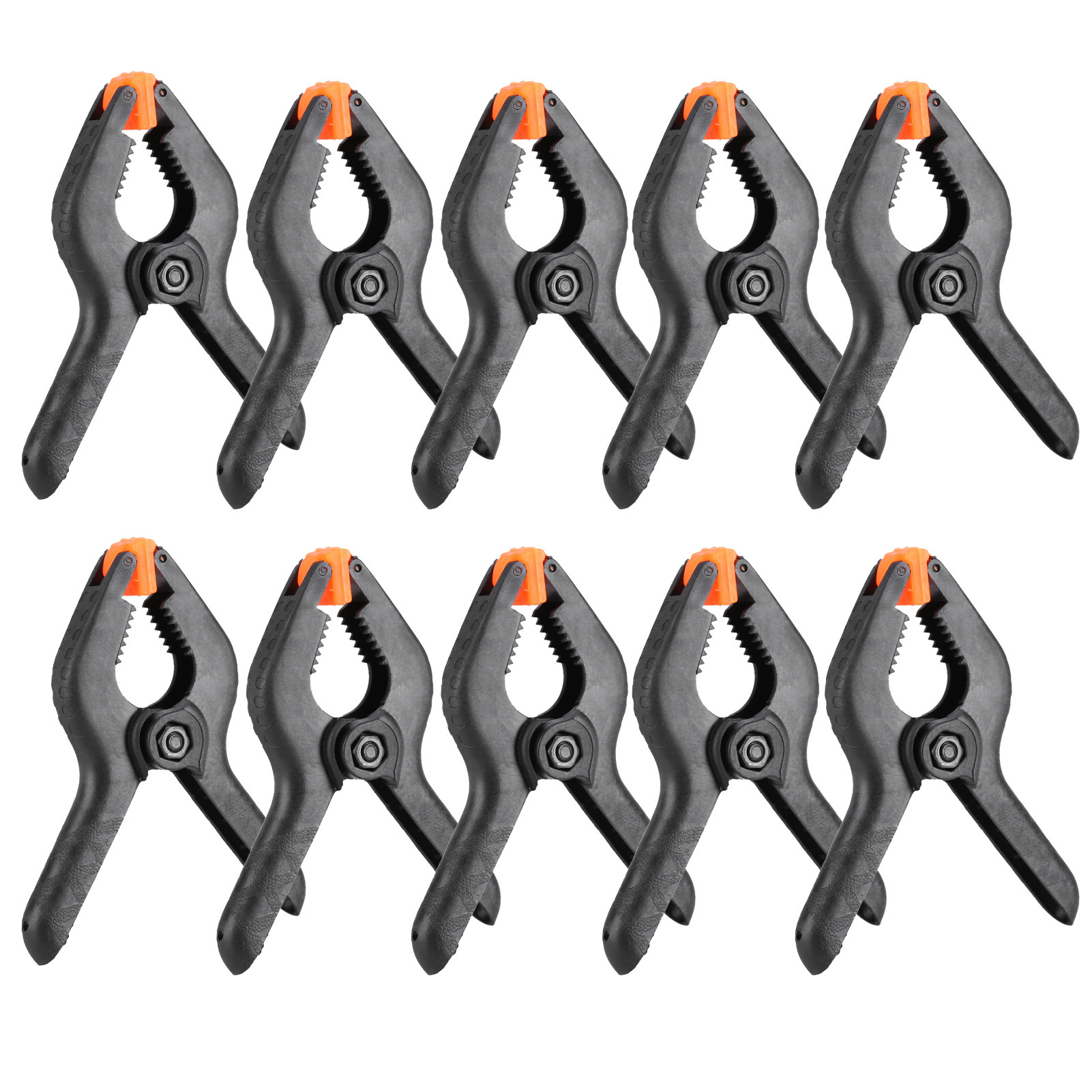 10 Mehrzweck-federklemmen (7,6 Cm), Schwarz, Kunststoff, 10er-pack, Zum Manuellen Halten