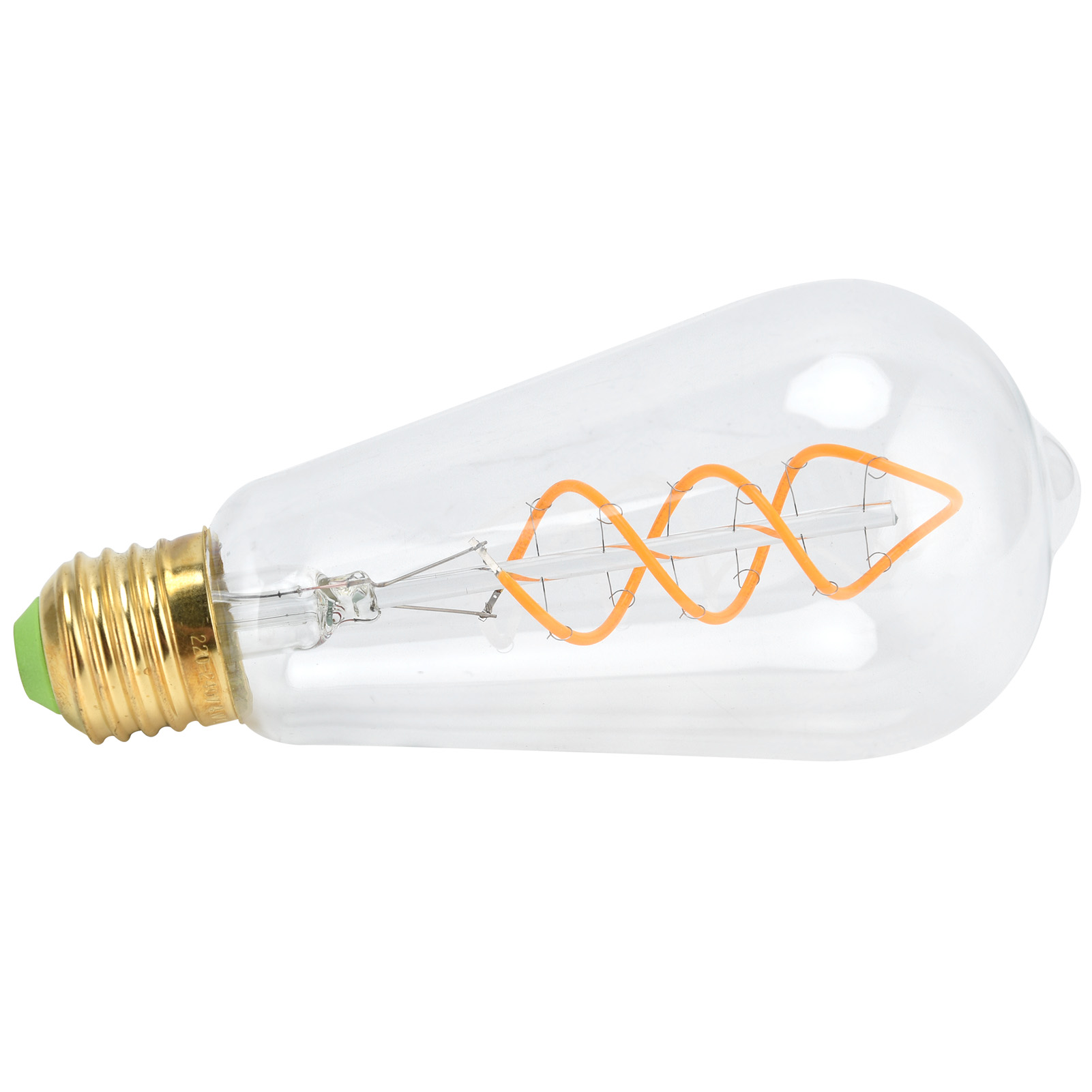 St64 E27 4w Vintage Led-glühbirne Mit Doppelspiralfaden, Dimmbar, 220v, Warmweißes Licht, Klarglas