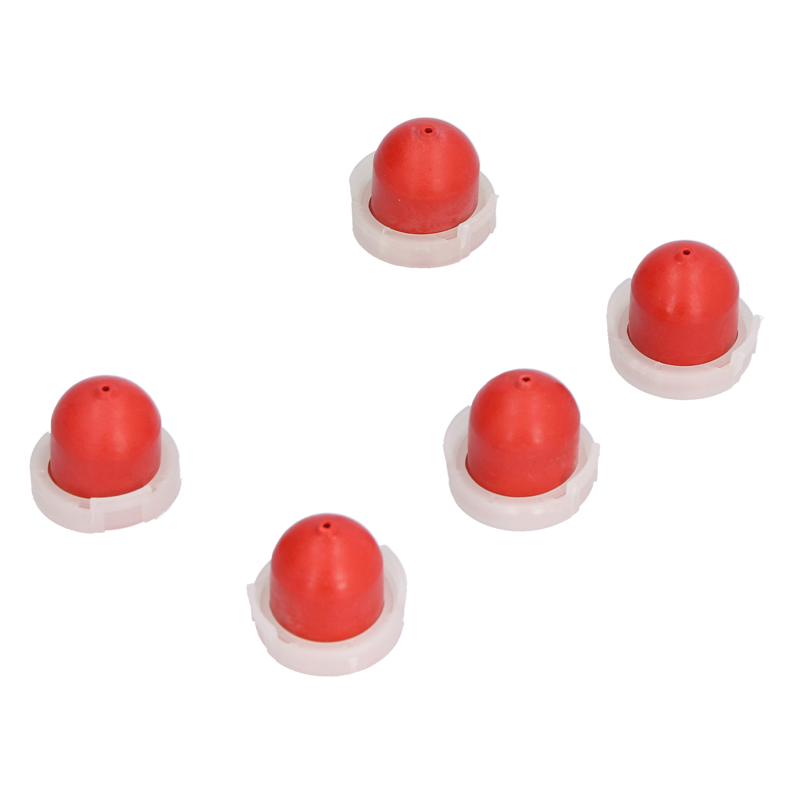 5x Rote Primerpumpe Mit Loch, Ersatzvergaserzubehör Für 494408 694394
