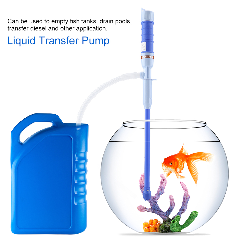 Batteriebetriebene Elektrische Pumpe Zum Umfüllen Von Flüssigkeiten, Diesel, Öl, Schläuchen, Aquarien, Wasser (blau)