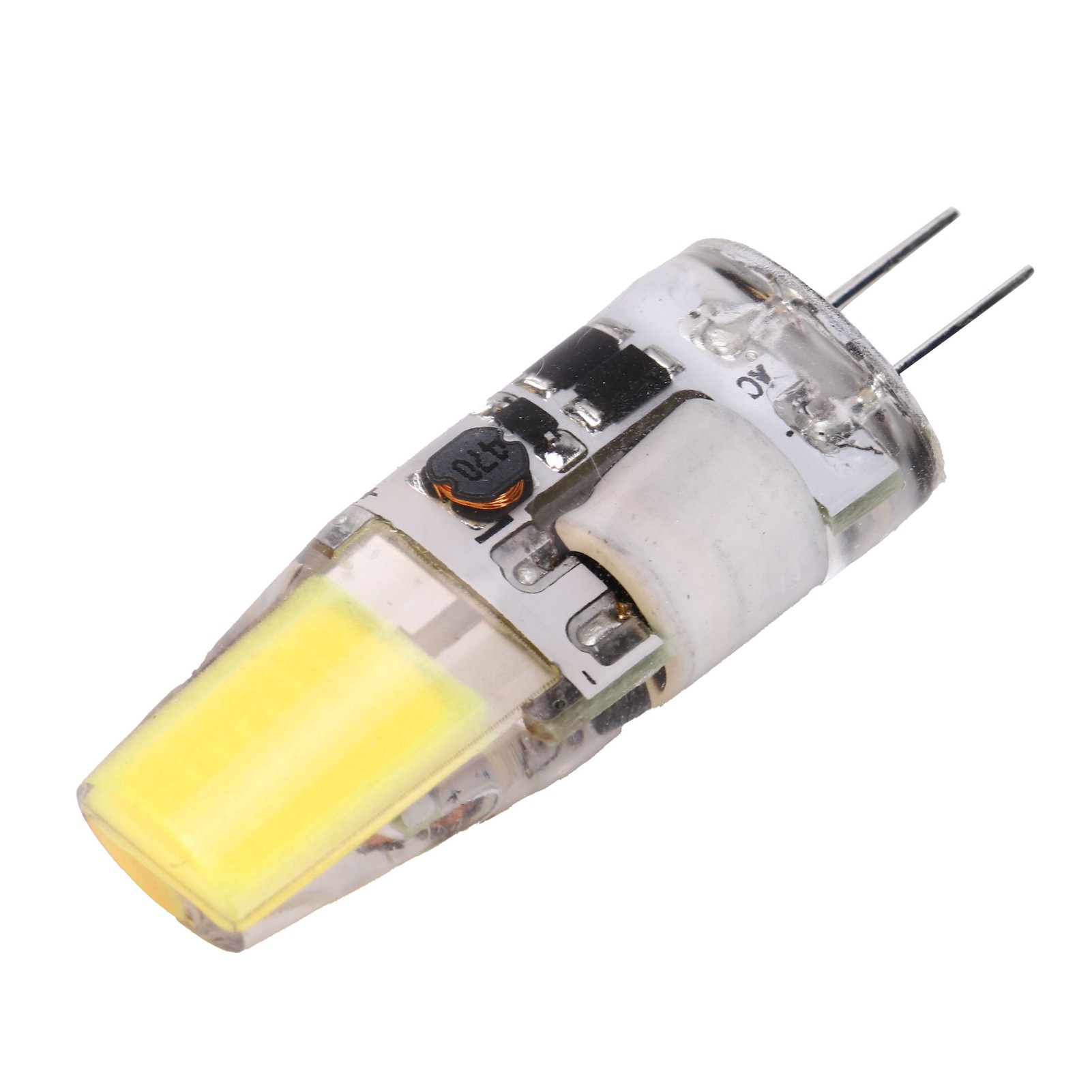 Led-ampulle Cob G4 5w 600lm Silikon, Deckenleuchte, Ac/dc 12v, 4,2x1,3cm, Kaltweiß 6000-6500k