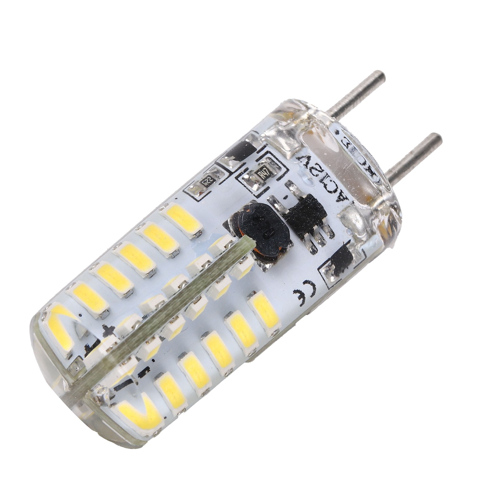 48 Led 3w 300lm Gy6.35 Bipin Ac12v Silikon-led-lampe Für Kronleuchter Und Deckenleuchten (kaltweiß 6000-6500k)