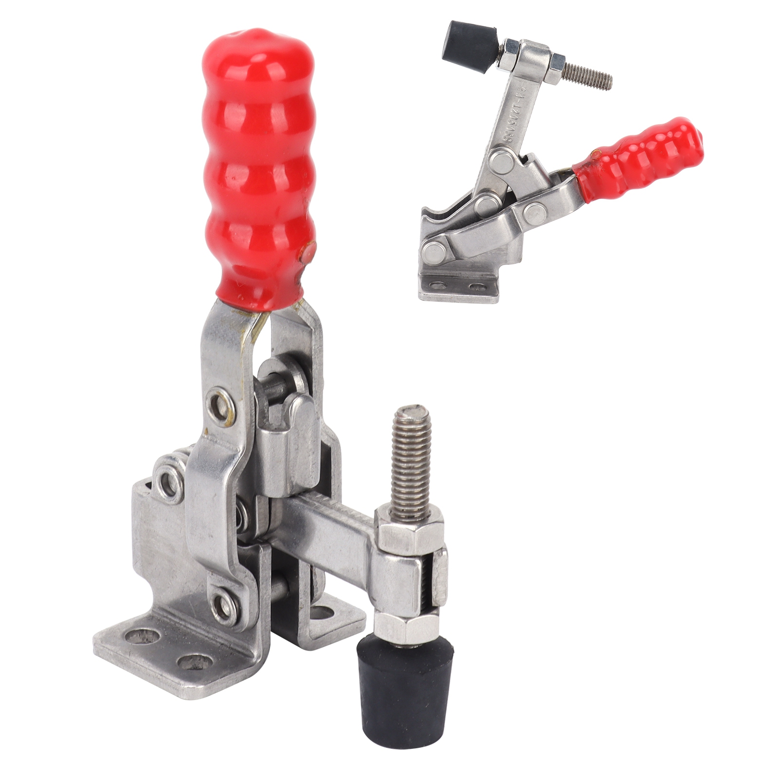 Gh-12050ss Horizontale Hebelklemme Aus Edelstahl, Schnellspannvorrichtung, Manuelles Befestigungswerkzeug Für Die Werkbank, Robuster Halteflansch, Für Den Professionellen Einsatz.
