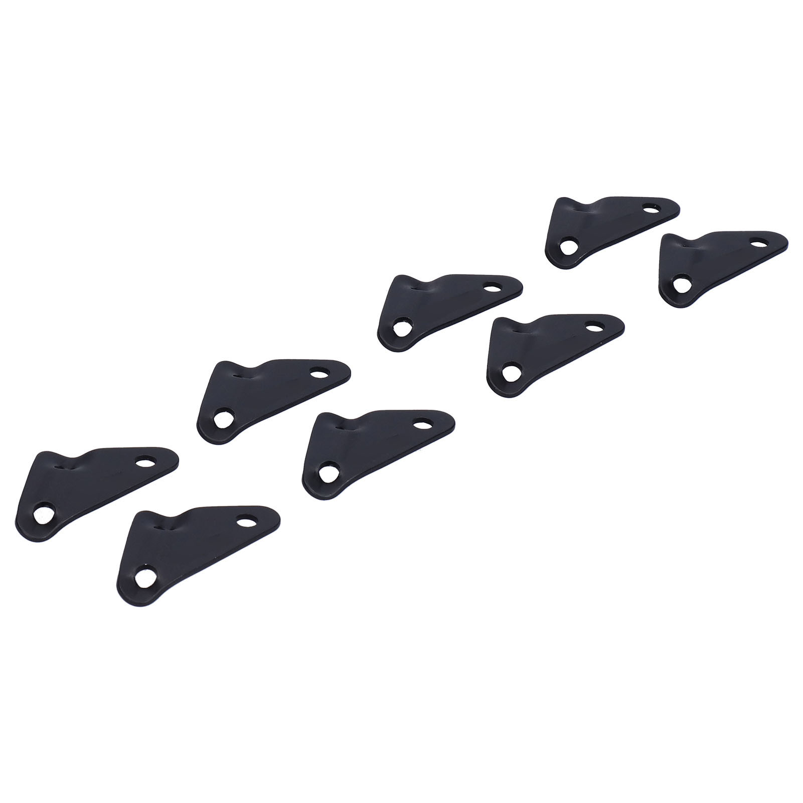 8-teiliges Set Dreieckiger Schirmclips Aus Aluminiumlegierung, 3-loch-seilregulierer Für Zelte, Outdoor-campingzubehör
