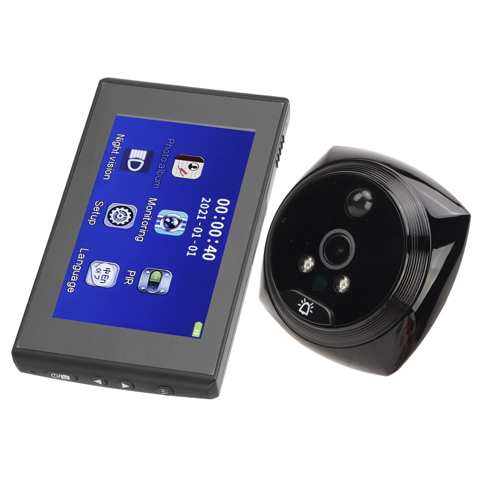 4,5-zoll-hd-smart-video-türklingel, Elektronische Kamera Mit Bewegungserkennung, Kabellose Video-türklingel