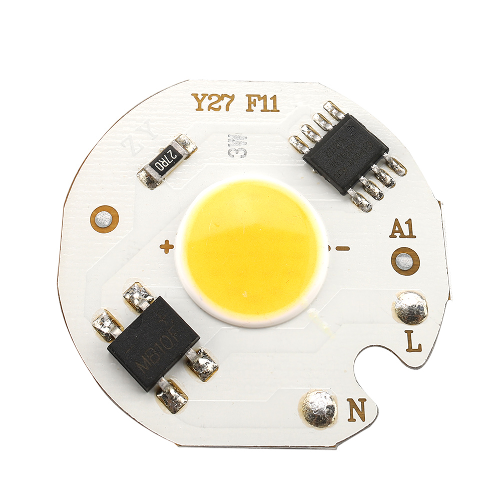 10er-packung 3w Ac220v Cob-led-lampen, Intelligenter Integrierter Chip, Warmweißes Licht, Standardsockel