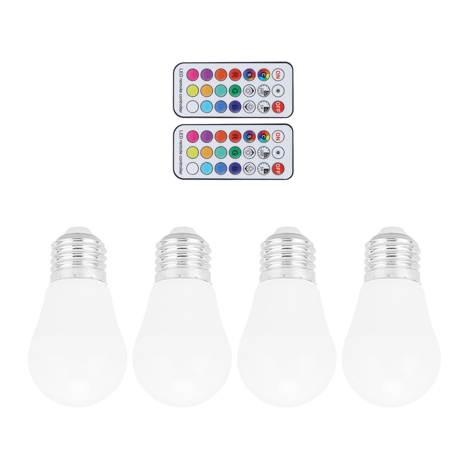X 5w Rgb-led-lampen, 12 Farben, 500lm, Dimmbar, E27/e26, Mehrfarbige Spirallampen
