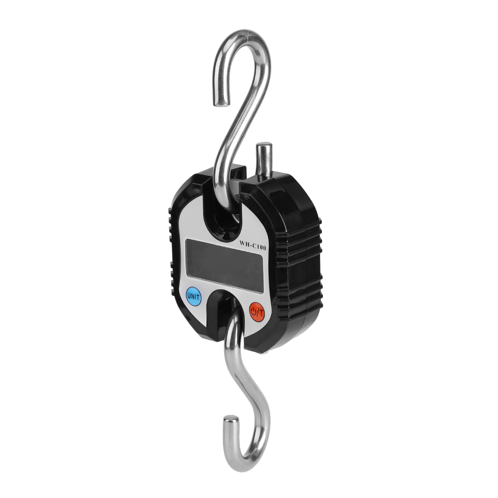 Elektronische Hebewaage Von Weiheng, 50 Kg Lcd-digitalanzeige, Tragbare Hängewaage, Robuste Schlaufe, Schwarz, Für Industrie Und Haushalt.
