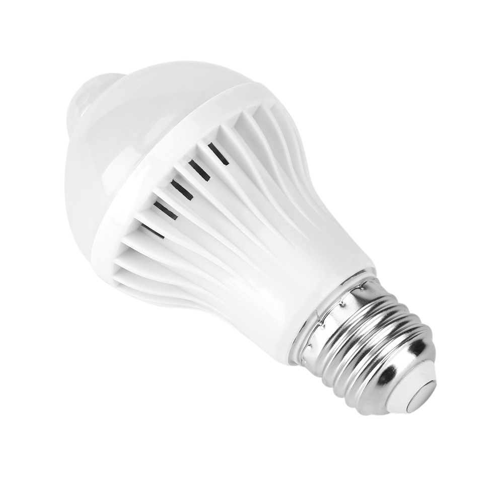 E27 5w Led-lampe Mit Pir-infrarot-bewegungsmelder, Intelligente Glühbirne Mit Präsenzsensor, Automatische Beleuchtung, 220v, Warmweiß, Sparsam.