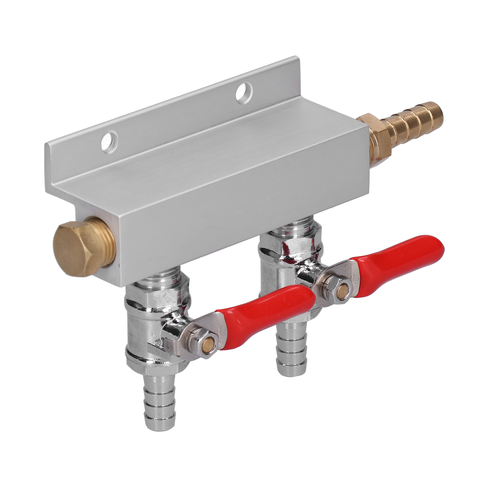 2-wege-co2-zapfanlage Für Bier, Gasverteiler Mit Integrierten 5/16-zoll-rückschlagventilen, Druckregler Für Keg, Zapfanlage.
