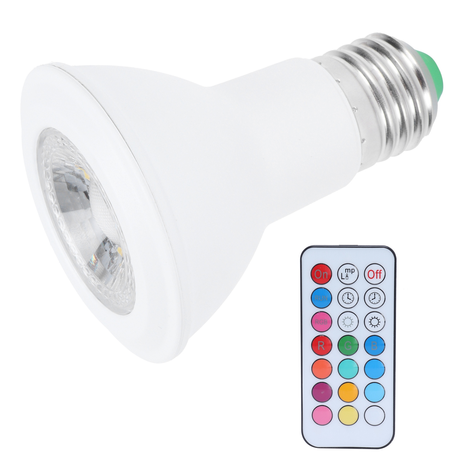 10-w-rgbw-led-strahler, E27-fassung, Variable Farbe Mit Fernbedienung Und Timer, 85–265 V, Mehrfarbige Innenbeleuchtung