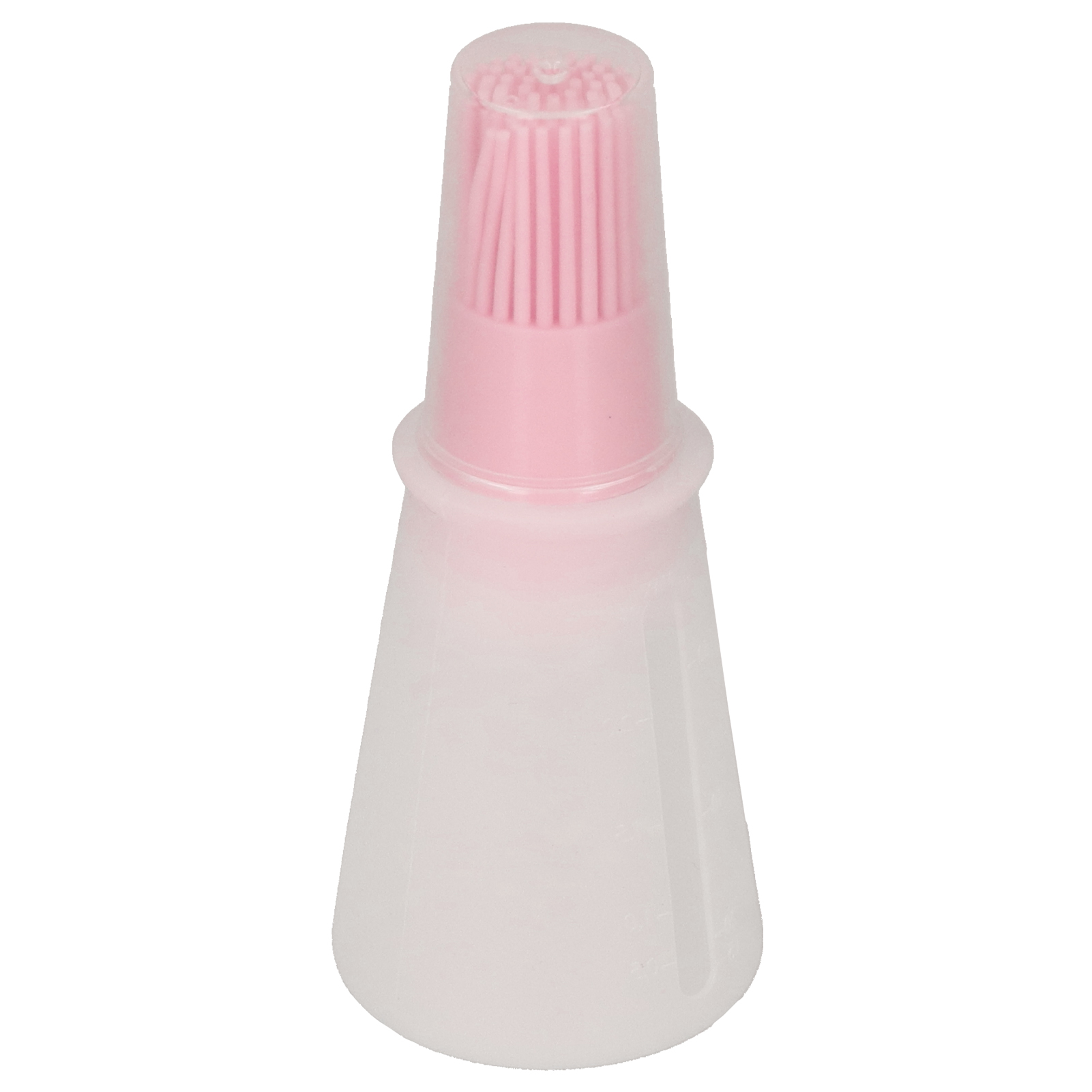 Silikon-ölflaschenbürste, Multifunktionale Bbq-saucenbürste, Küchenhelfer Mit Transparenter Kappe, Rosa