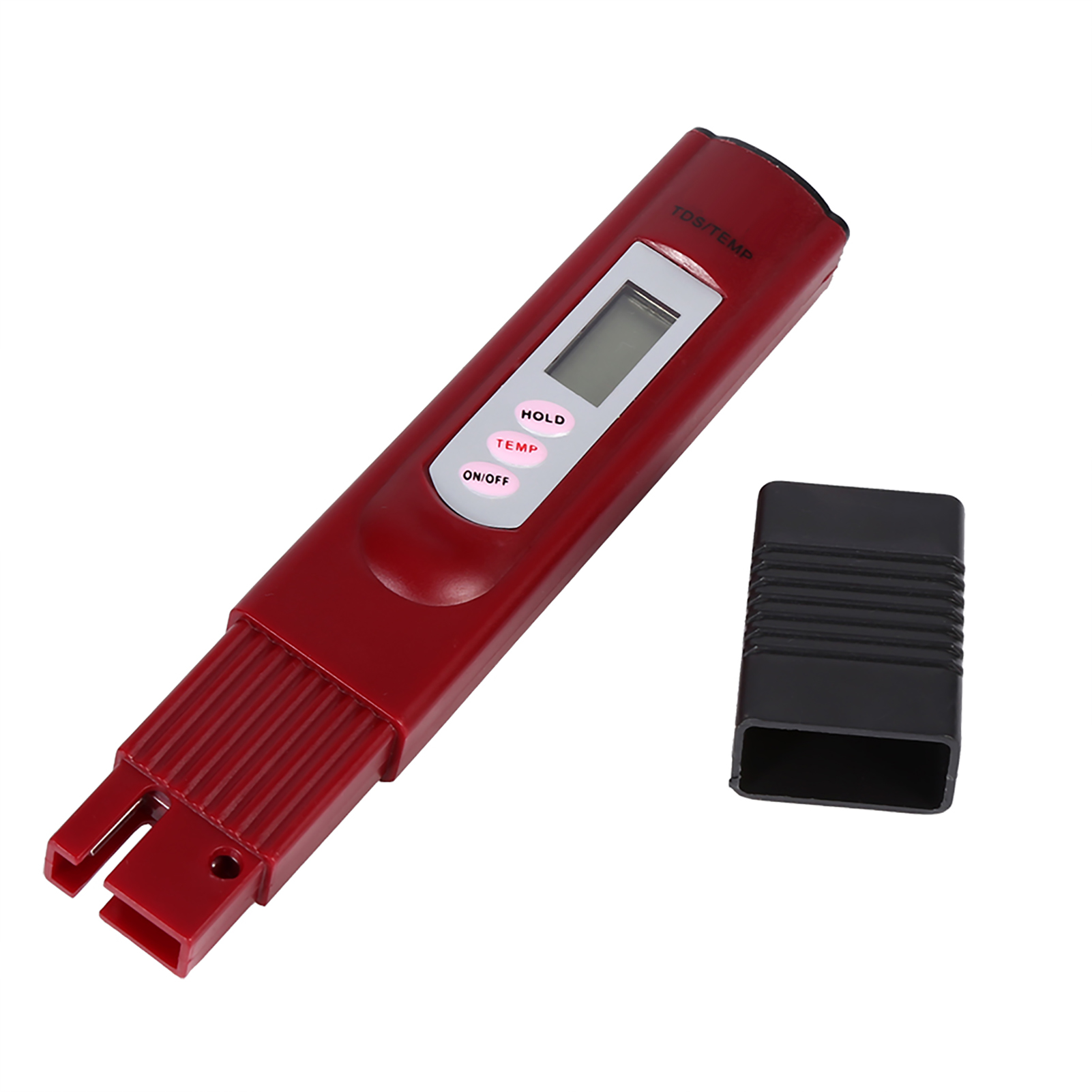 Lcd-digital-wasserqualitätstester Tds 0-9999 Ppm Mit Roter Temperaturanzeige, Reinheitskontrollstift Für Die Filtration, Präzises Tragbares Testgerät.