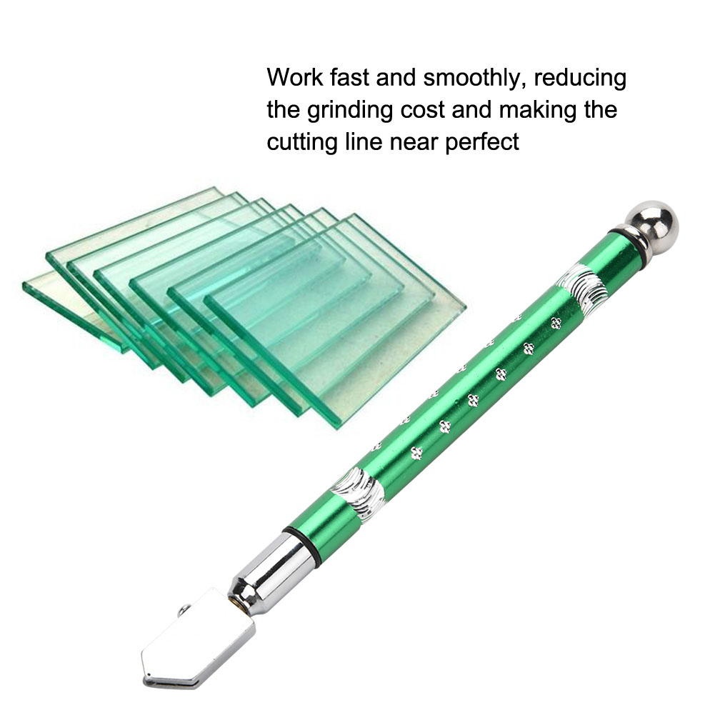 Manueller Glasschneider Mit Schneidrad Und Rutschfestem Griff, Schneidet Glas Von 3–15 Mm, Präzisions-handwerkzeug, Grün
