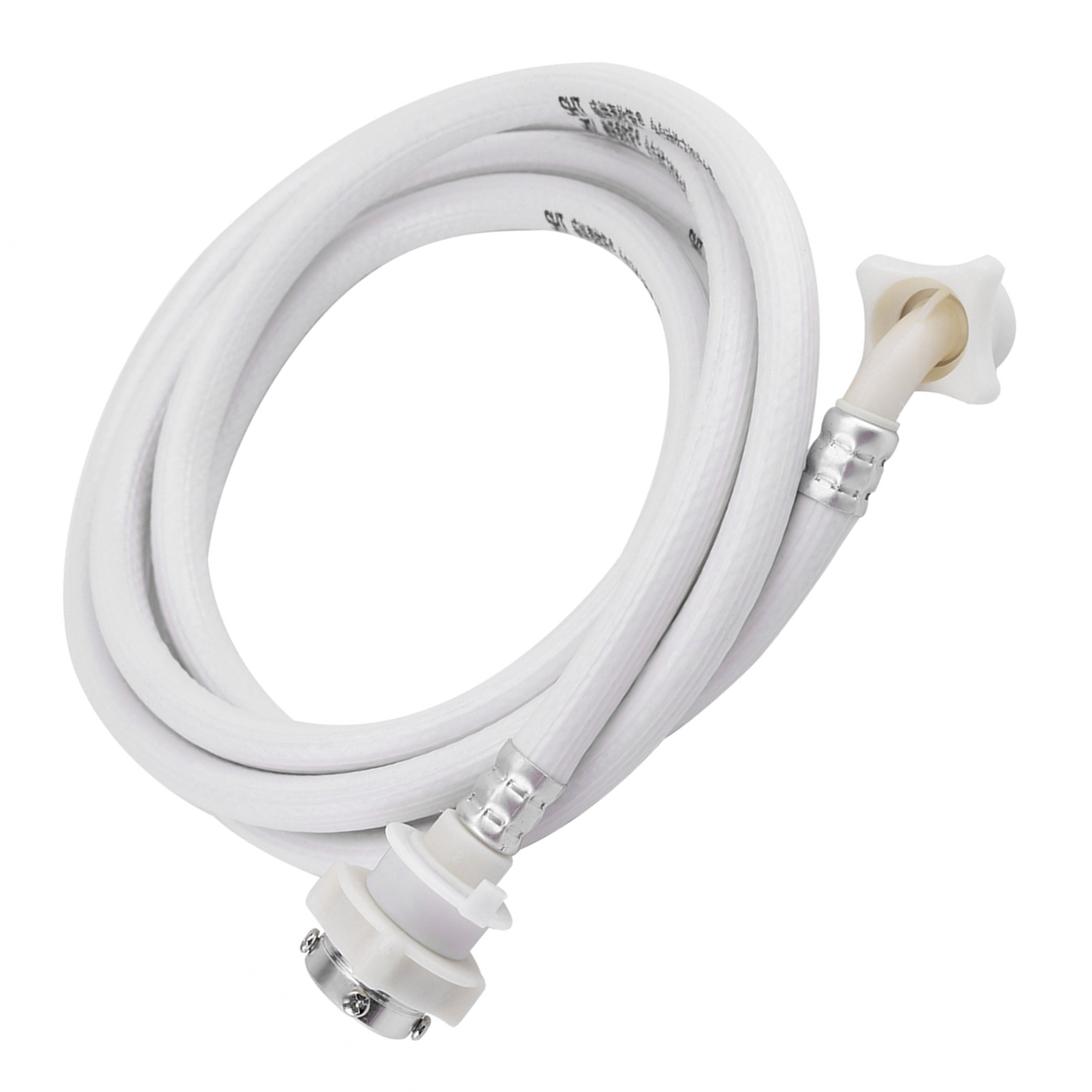 Wasserzulaufschlauch Für Waschmaschinen, 3 Meter Langer Weißer Flexibler Schlauch, Universalanschluss, 3 M Länge, Ideal Für Waschmaschinen.