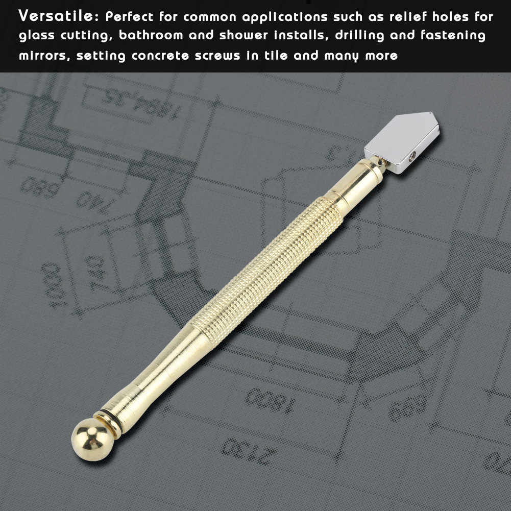 Supercutter Rt-208b Gerader Glasschneider, Metallgriff, Zum Schneiden Von Fliesen, Spiegeln Und Glas, Professionelles Präzisionswerkzeug.