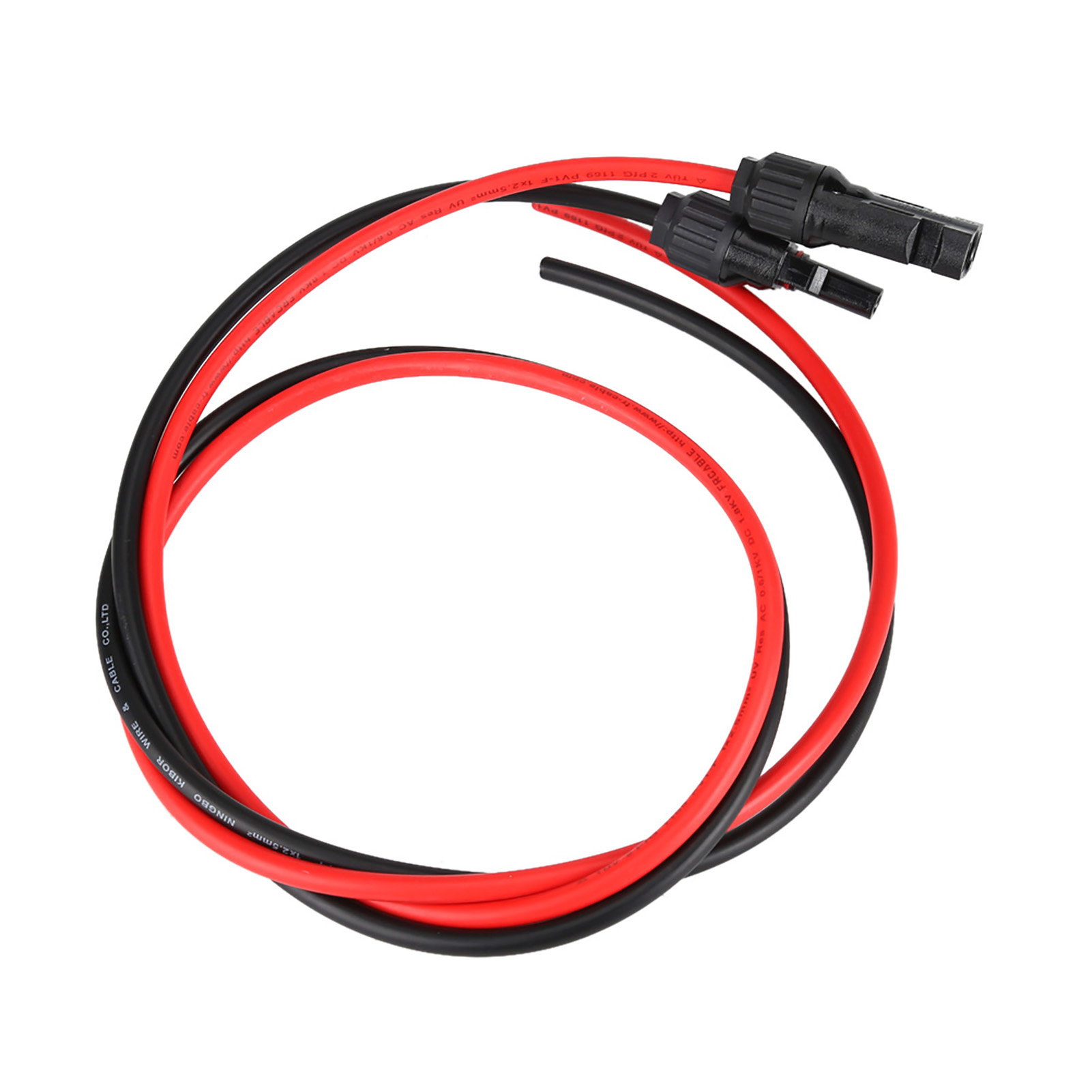 2,5 Mm² Pv-solarkabel, Paar Roter Und Schwarzer Stecker Und Buchsen, Photovoltaik-modulkabel, Wasserdichtes Anschlussset