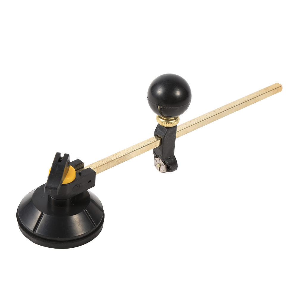 Verstellbarer Runder Glasschneider Bis Max. 40 Cm, Hochwertiger Präzisionszirkel, Präziser Rundschnitt, Heimwerkerwerkzeug Für Verglasungen, Durchmesser Bis Zu 400 Mm, 1 Stück.