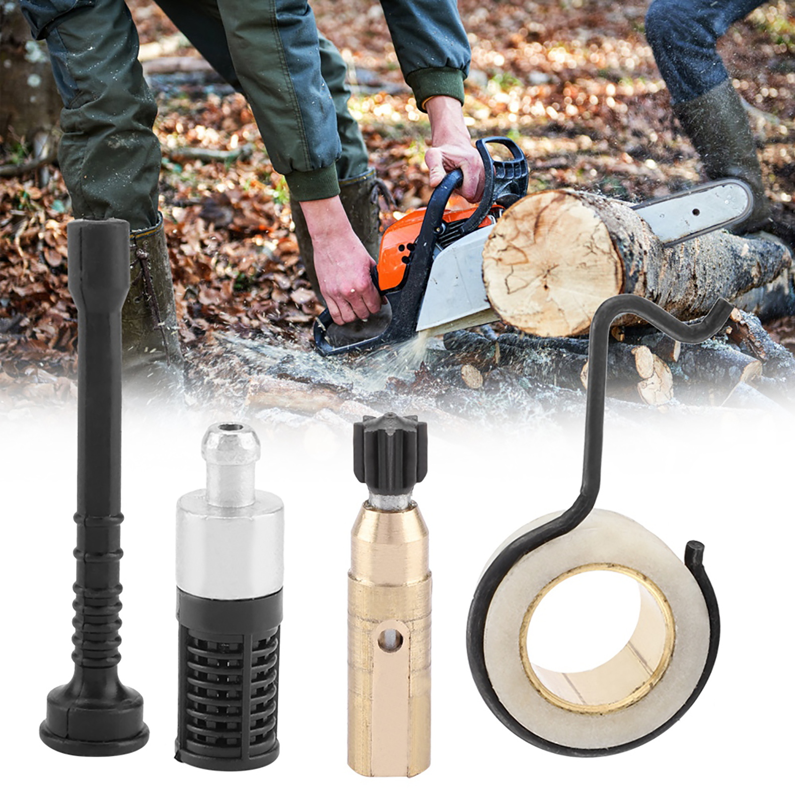 Kettensägenölpumpe, Schneckengetriebe, Schlauch Und Filter, Zubehörset Für Stihl Ms 250, Ms230 Und Ms210