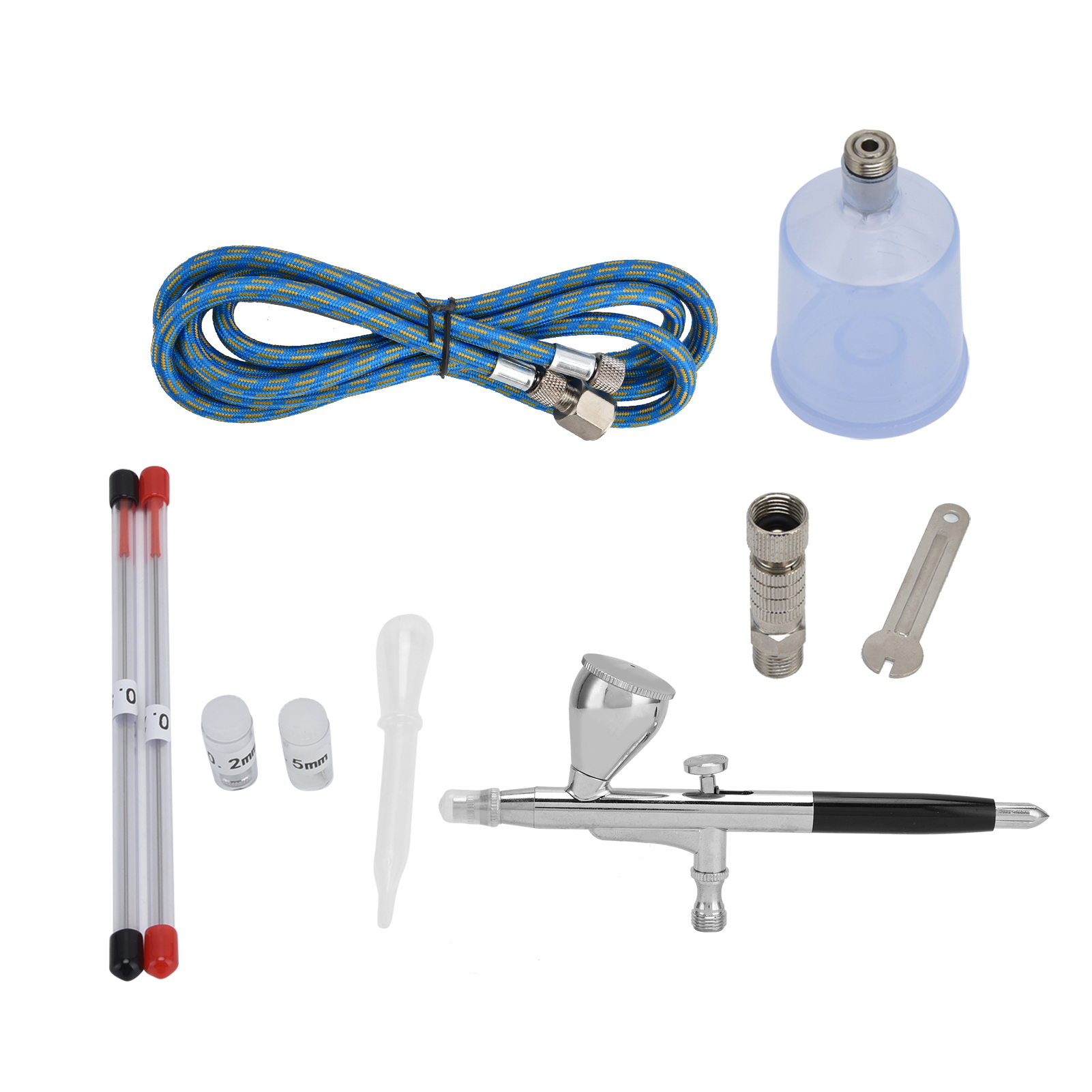 G1/8 Airbrush-set Mit Spritzpistole, Farbbehälter Und Düsen, Ersatznadel, Für Heimwerkerarbeiten, Inneneinrichtung Und Druckluftmodellbau