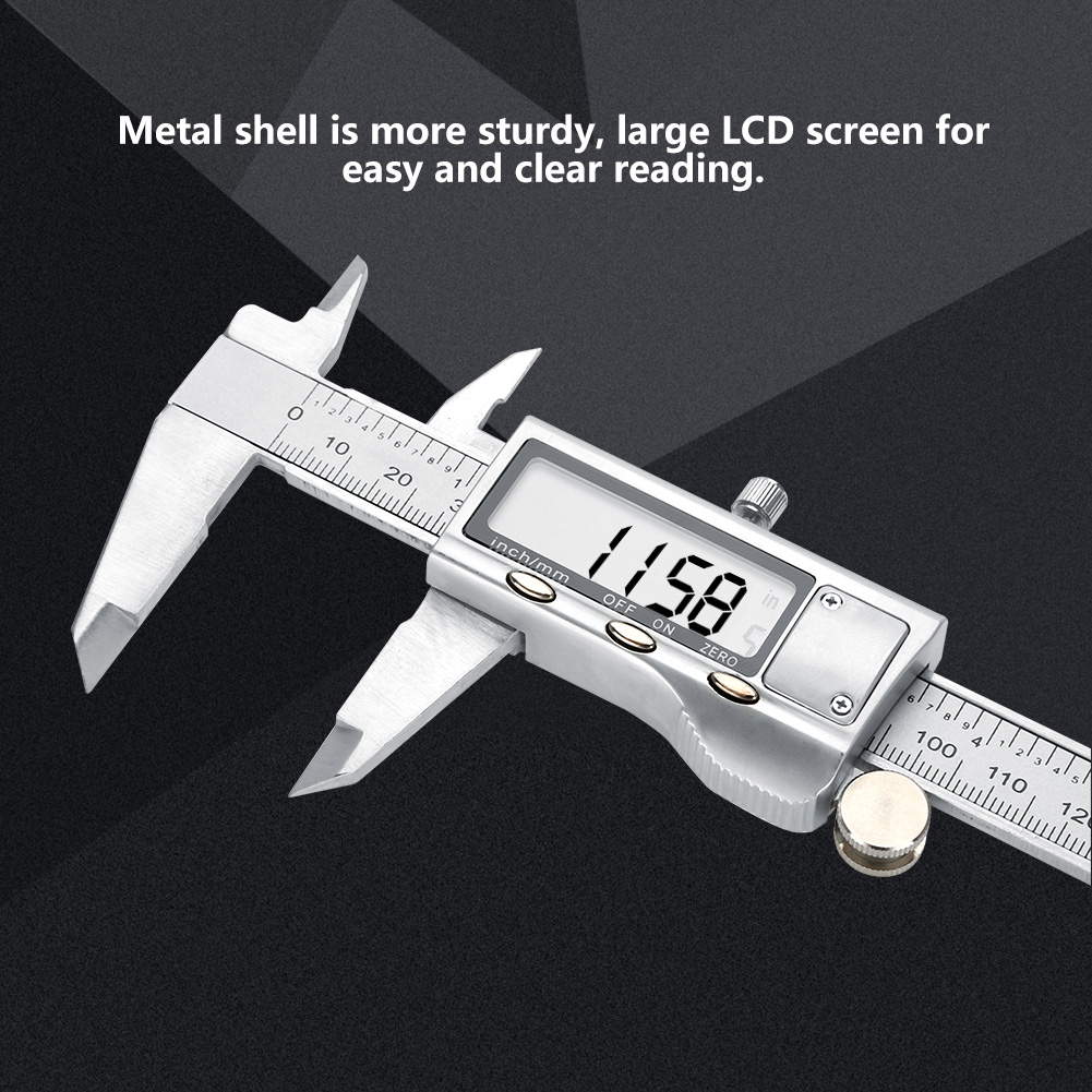 Hochpräziser Digitaler Lcd-metallmessschieber 0-150 Mm, Professionelles Mikrometer-messwerkzeug