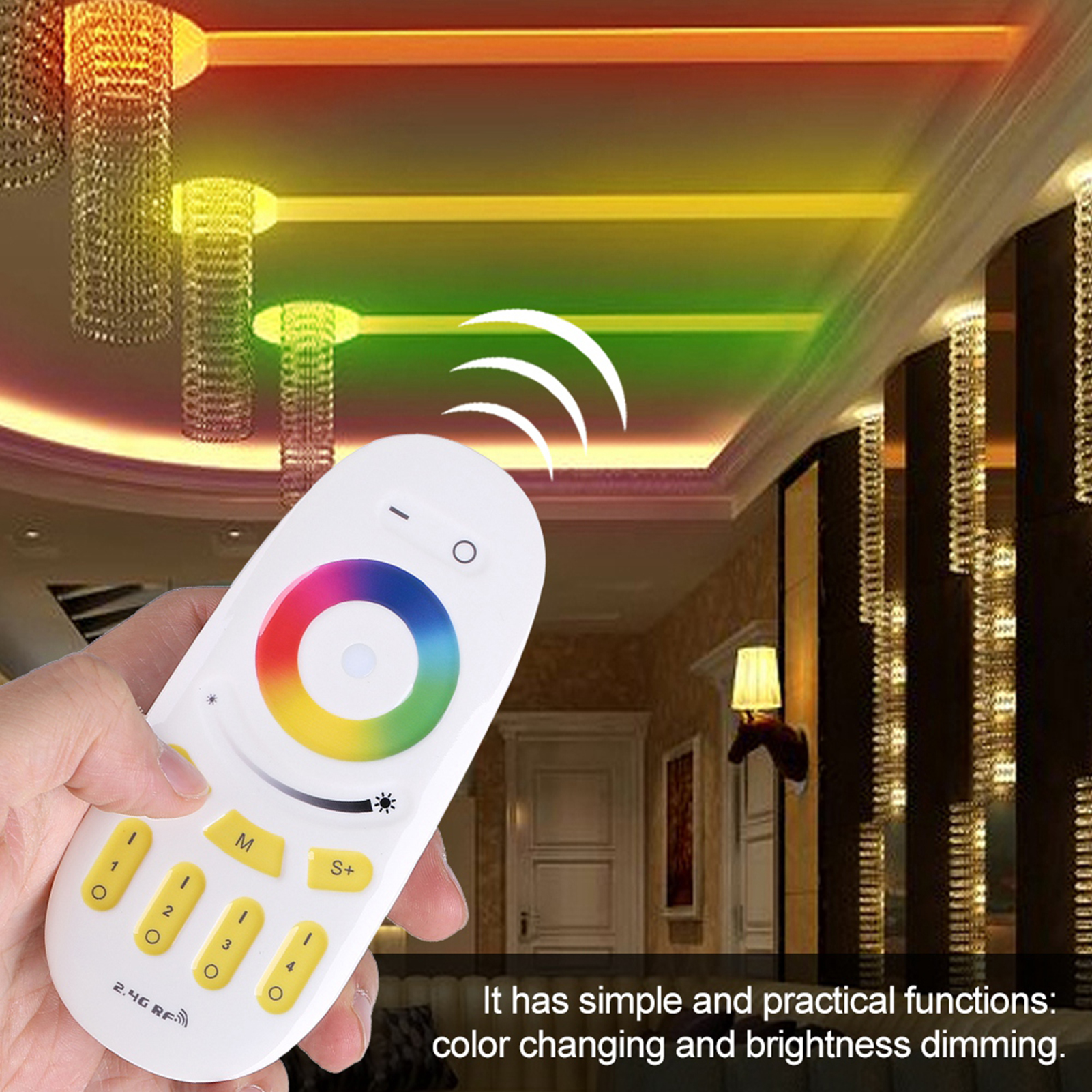 Milight 2,4-ghz-funkfernbedienung Mit Touch-funktion Für Rgbw-led-lampen, Wandsteuerung