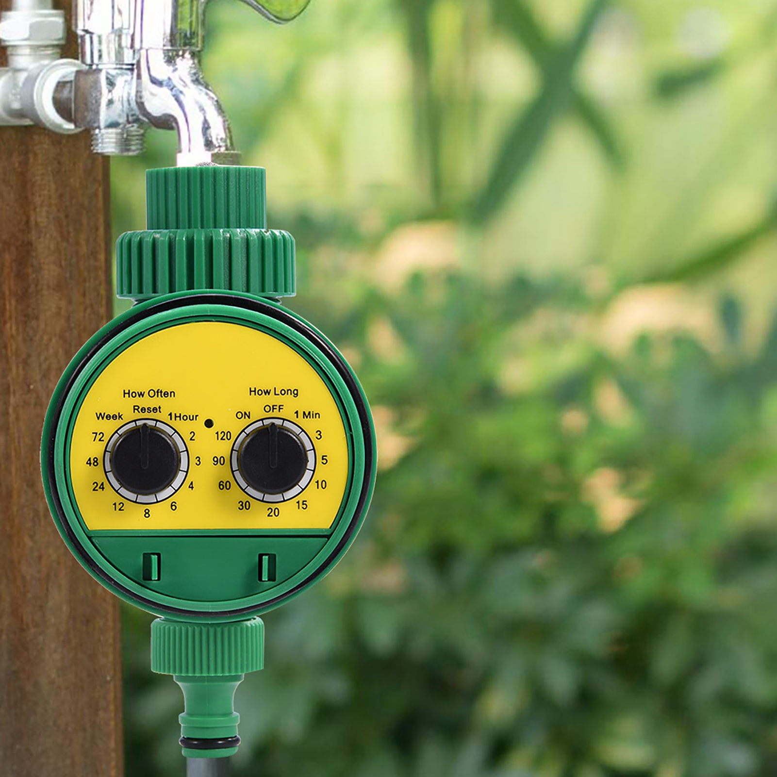 Automatischer Elektronischer Doppelregler-regner, Gartenbewässerungstimer, Multifunktionaler Schlauchwassertimer, Sparsamer Controller.