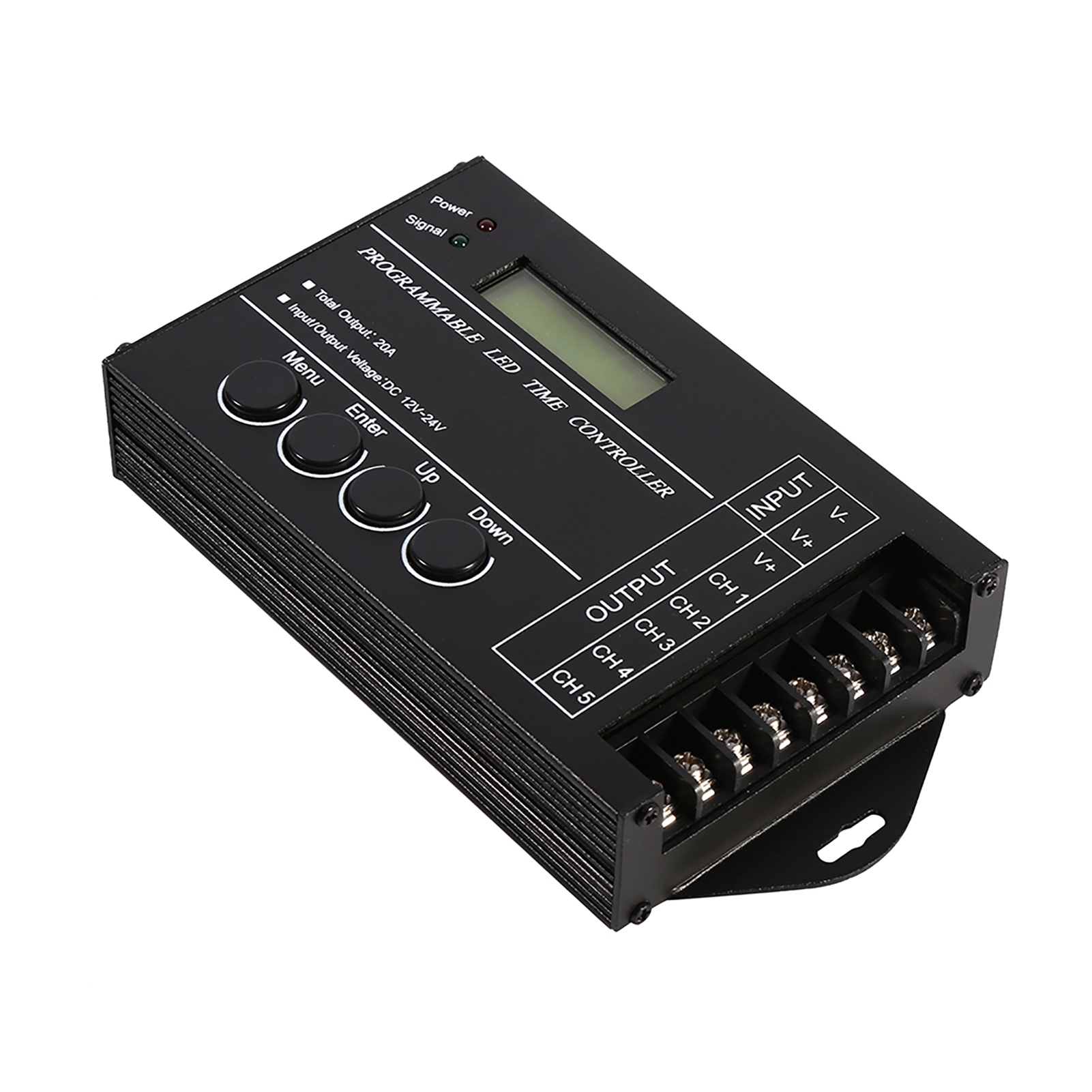 Programmierbares Led-lichtset, 12 V/24 V, 20 A, 5 Kanäle, Timer/uhr, Einstellbare Farbe, Usb-/cd-kabel Im Lieferumfang Enthalten