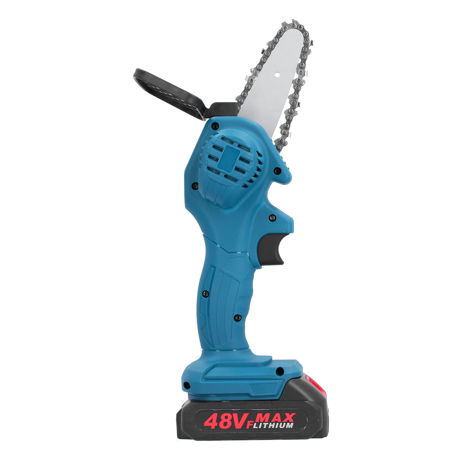 Tragbare 10,2 Cm Elektrische Säge, Kleine Baumfällmaschine, Eu-stecker 100–240 V, 48 V, 1300 Mah