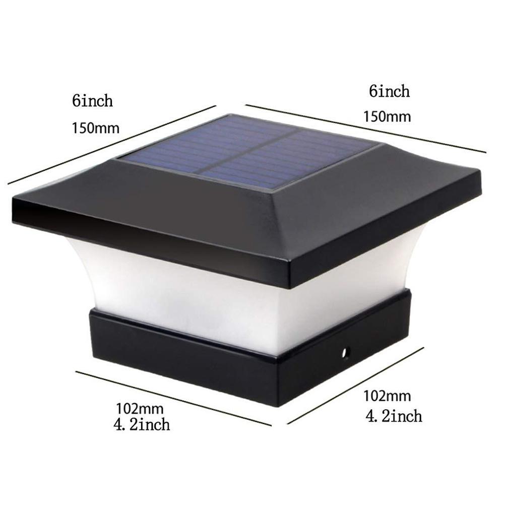 Ip65 Wasserdichte Solar-säulenleuchte, Außenwandleuchte Für Zäune, Gärten, Cafés, Öffentliche Höfe Und Zuhause