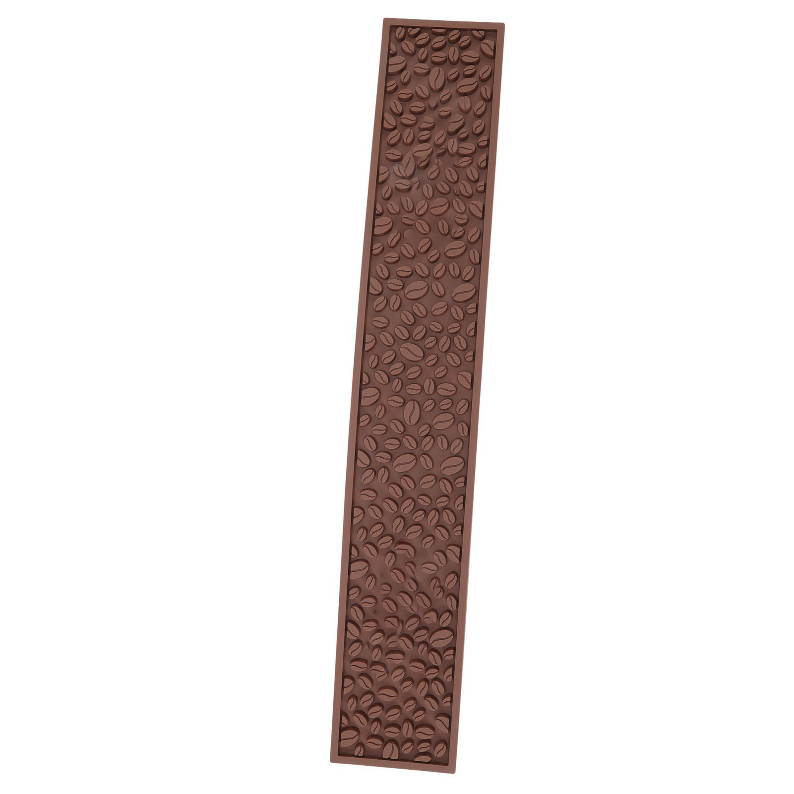 Kaffeebarmatte Aus Pvc-silikon, Rutschfest, Rechteckig, Hitzebeständig, Abtropfmatte, Braun