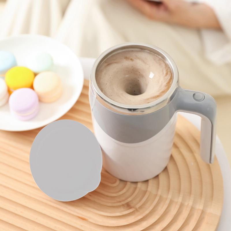 Rührbecher 380 Ml, 7000 U/min, Edelstahl-innenbehälter, Pp-außenhülle, Batteriebetrieben, Grau