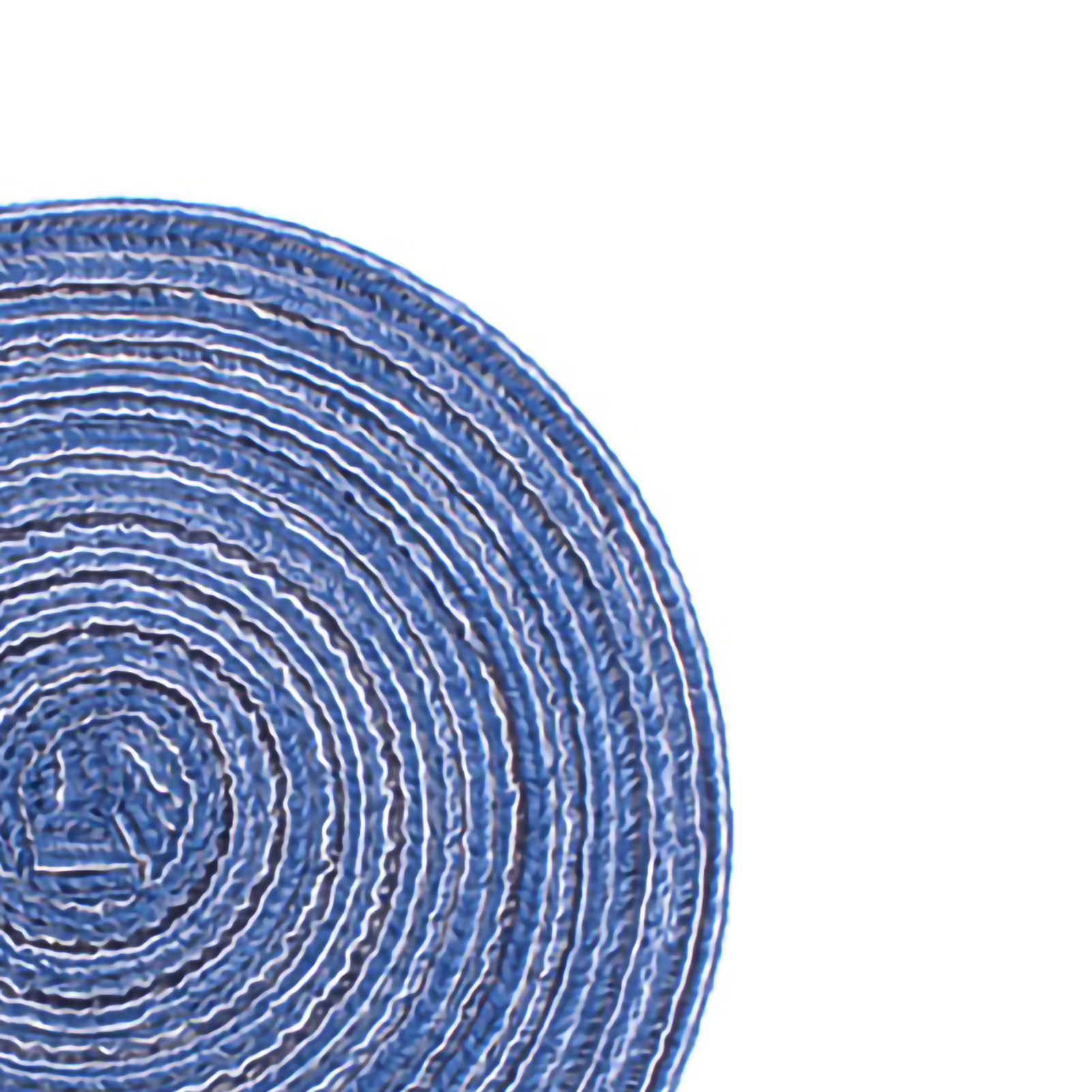 4er-set Runde Untersetzer, Hitzebeständige Geschirrsets, Gewebte Dekorative Tischsets, Blau, Durchmesser 30 Cm / 11,8 Zoll