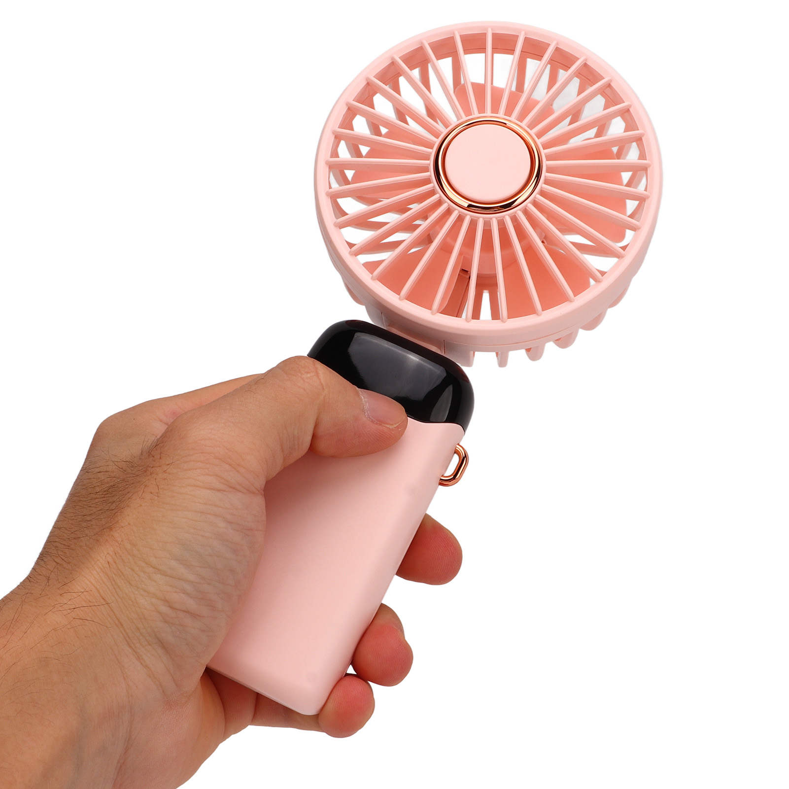 Nackenventilator Mit 5 Geschwindigkeitsstufen, Starkem Luftstrom, Led-akkustandsanzeige, Abnehmbarem, Freihändigem Usb-handventilator Für Büro, Reisen Und Zuhause