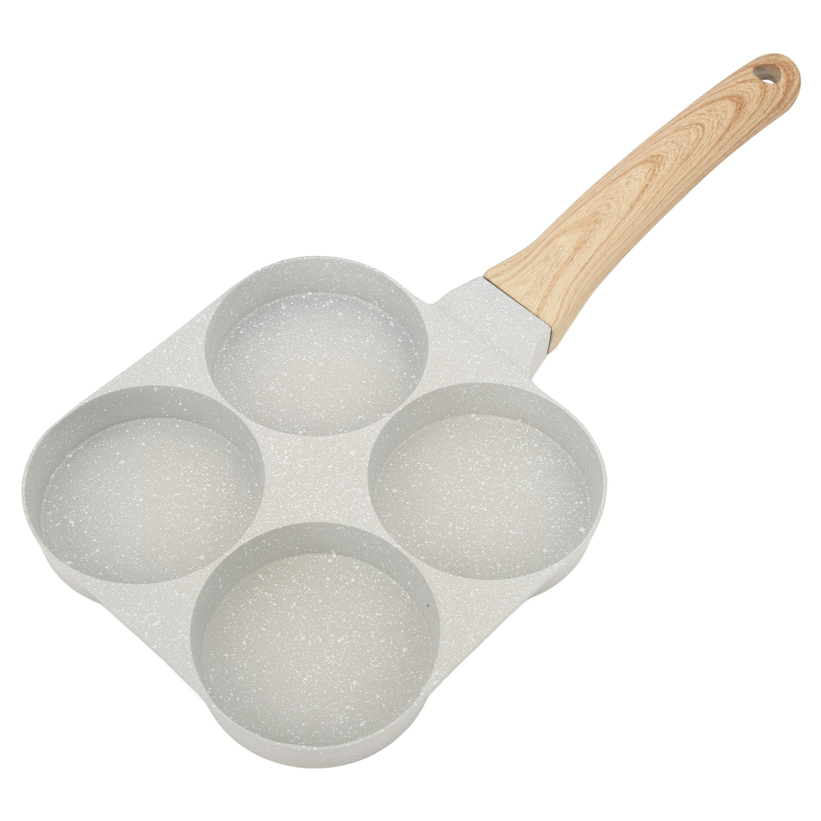 Mini-omelettpfanne Mit 4 Mulden, Antihaftbeschichtet, 4 Tassen, Für Eier, Hamburger Und Andere Speisen, Mit Griff, Für Universelle Induktionsherde Mit Flachem Boden