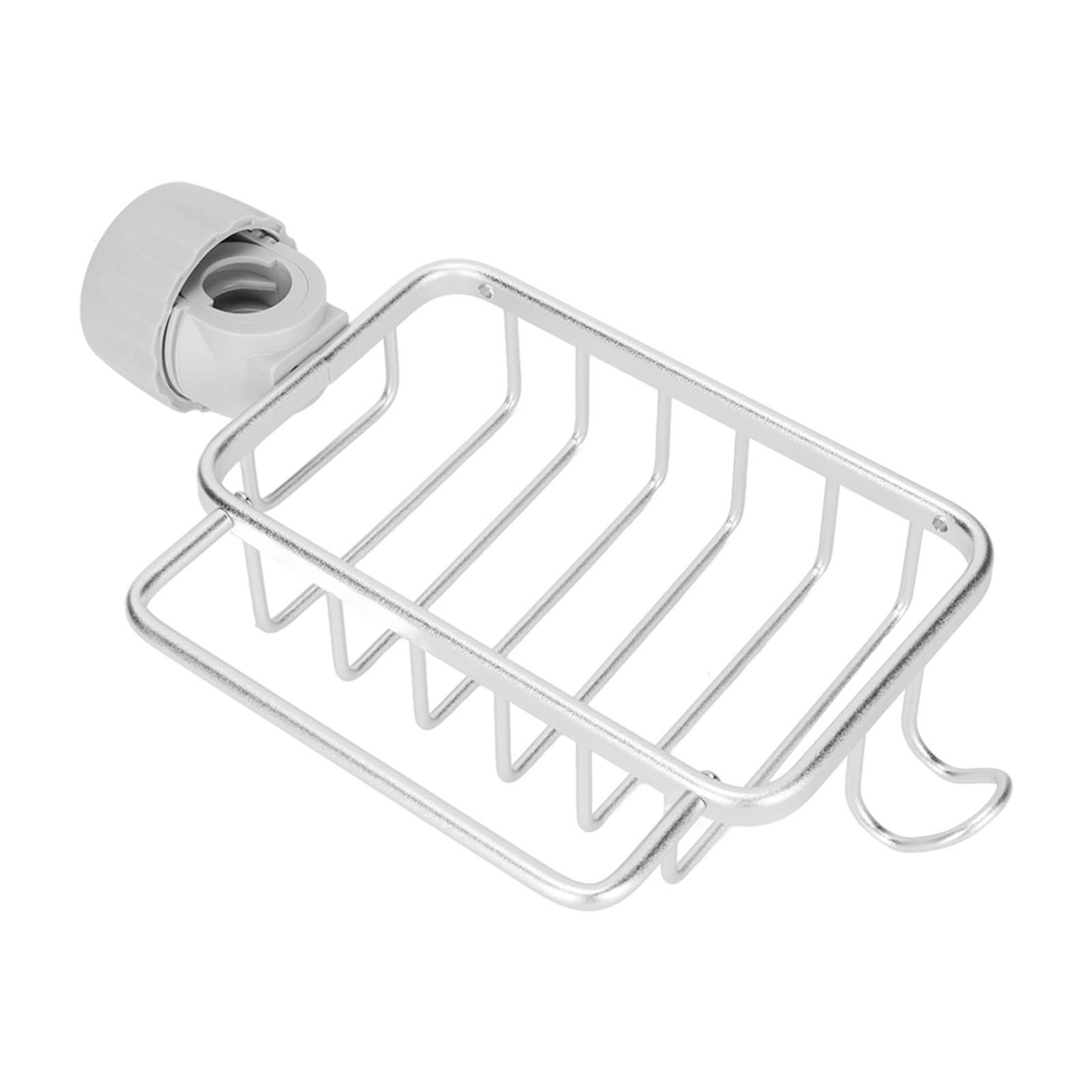 Ablage Für Küchenarmaturen, Schwammhalter, Hängeablage Mit Handtuchhalter Für Küchenspülen, Silber