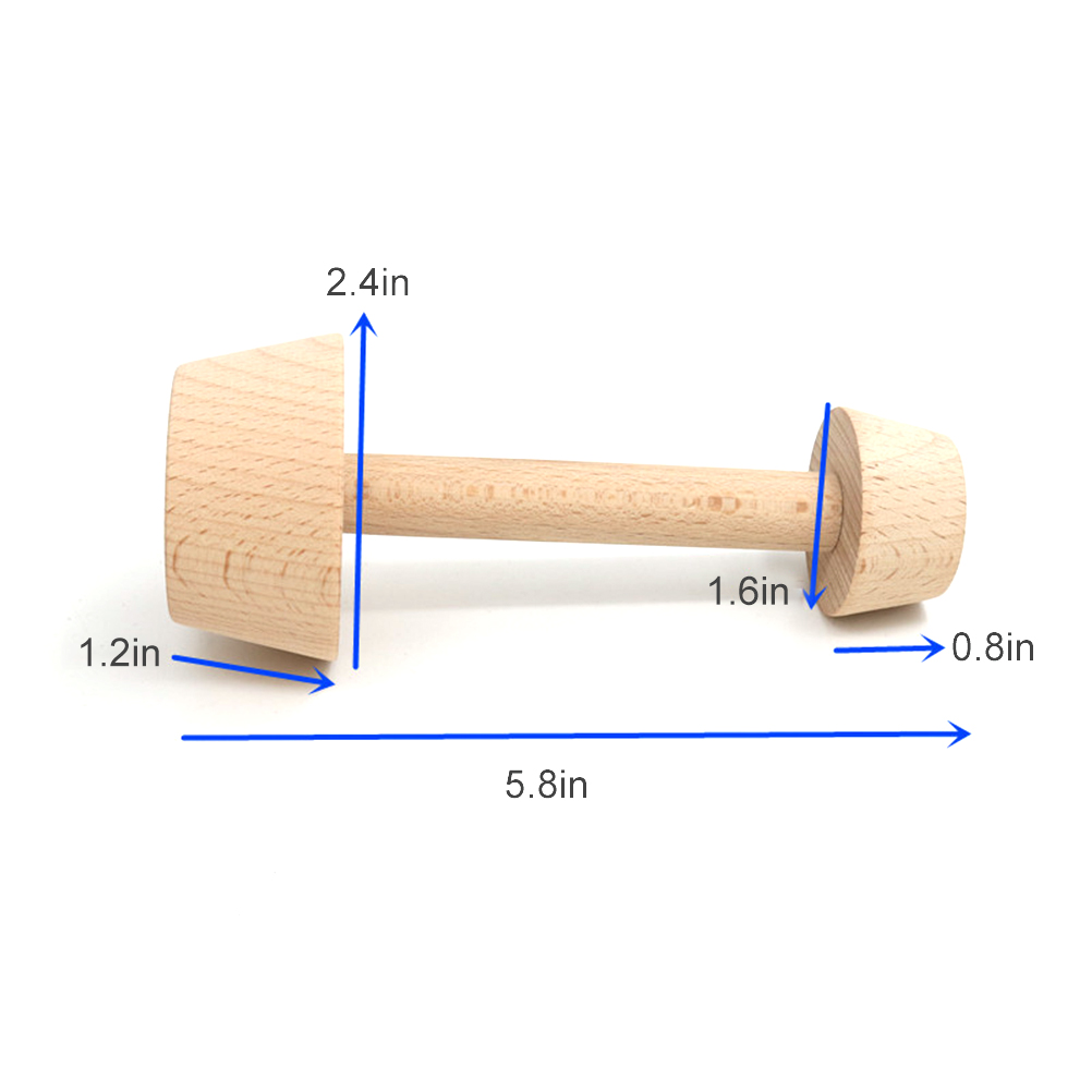 Eierkuchenstampfer, Doppelseitiger Gebäckschieber Aus Holz, Diy-backformwerkzeug