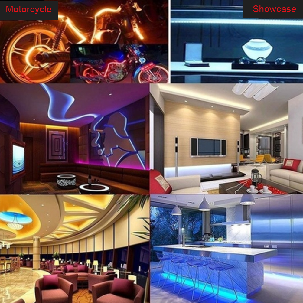 5/10/20 M Flexibler Led-streifen Mit Rgb-farbwechsel Und Ir-fernbedienung