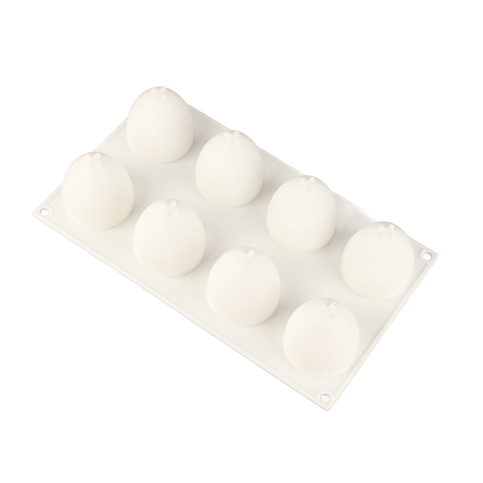 Eierförmige Kuchenform, 8 Mulden, Silikonform, Antihaftbeschichtung, Diy-gebäckform