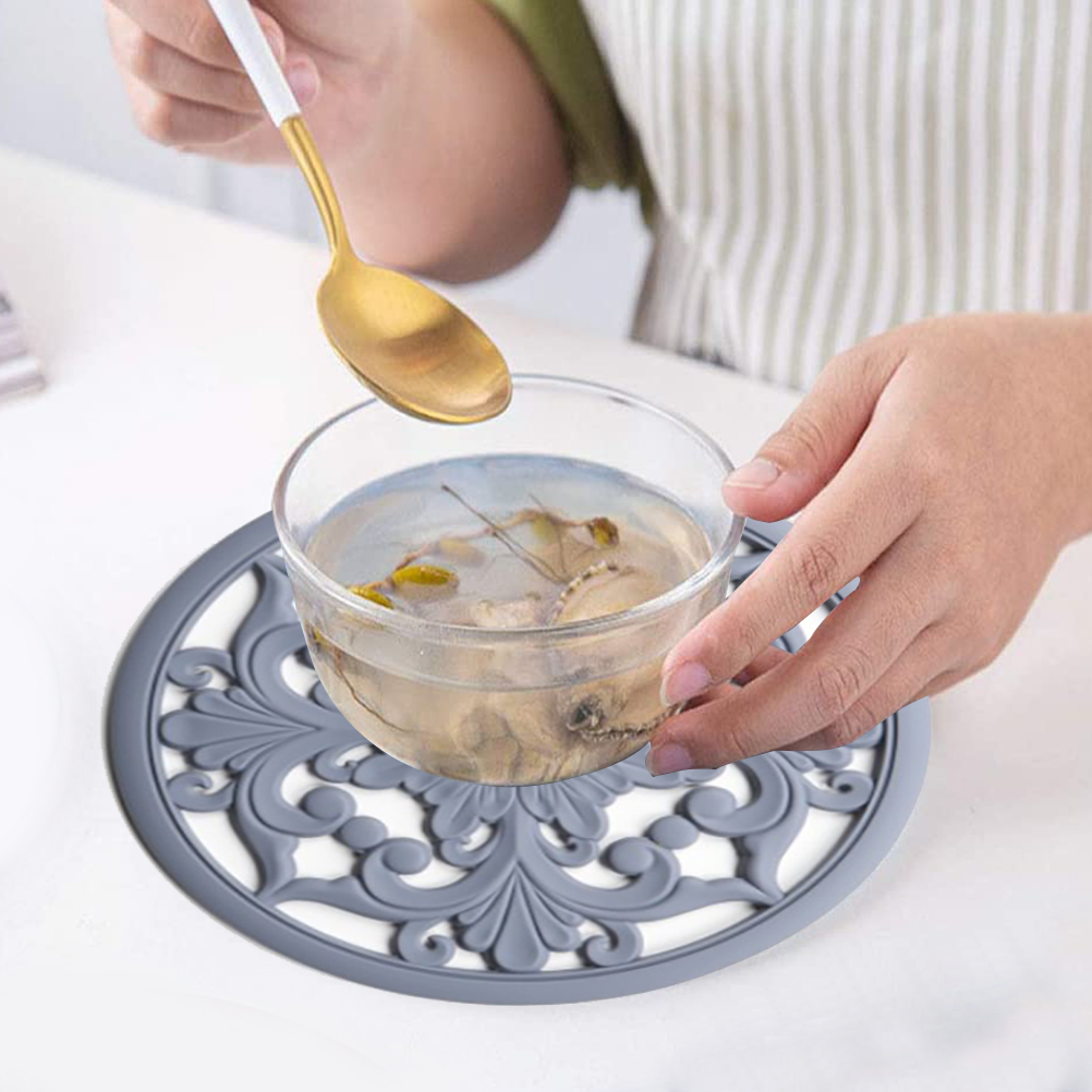 3-teiliges Set Silikon-untersetzer, Geformte Hitzeschutzmatten, Isolierende Untersetzer Für Töpfe Und Pfannen, Flexibel, Langlebig, Rutschfest, Küchenzubehör