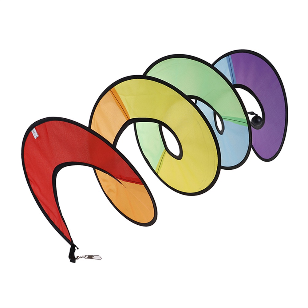 Buntes Windspiel Mit Spiralförmigem Regenbogenmuster Für Garten, Haus, Camping Und Zelt