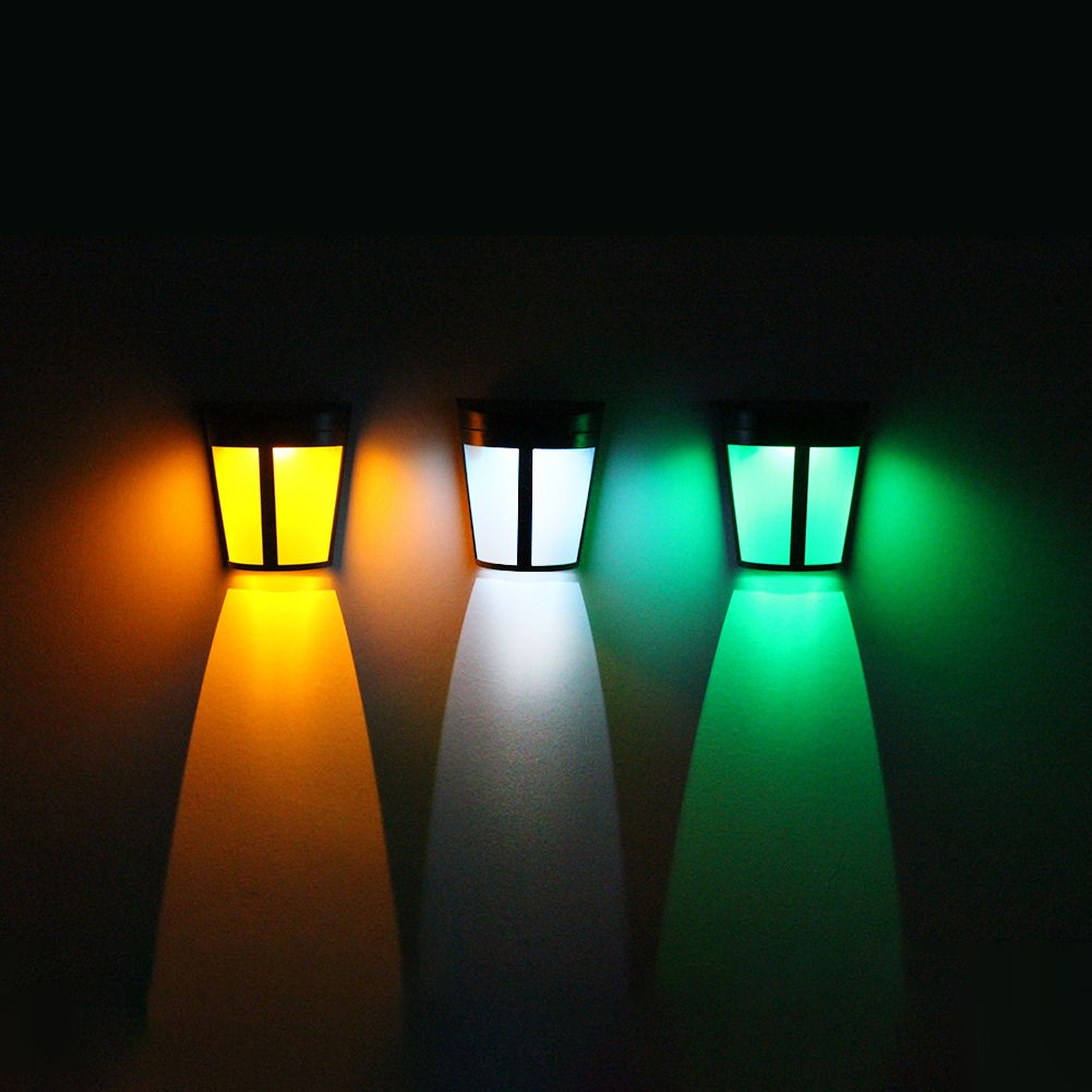 Solar-nachtlicht Mit 6 Leds, Gartenlampe Mit Lichtsensor, Solarenergiebetrieben, Für Haus, Garten, Straße, Hof Und Zaun