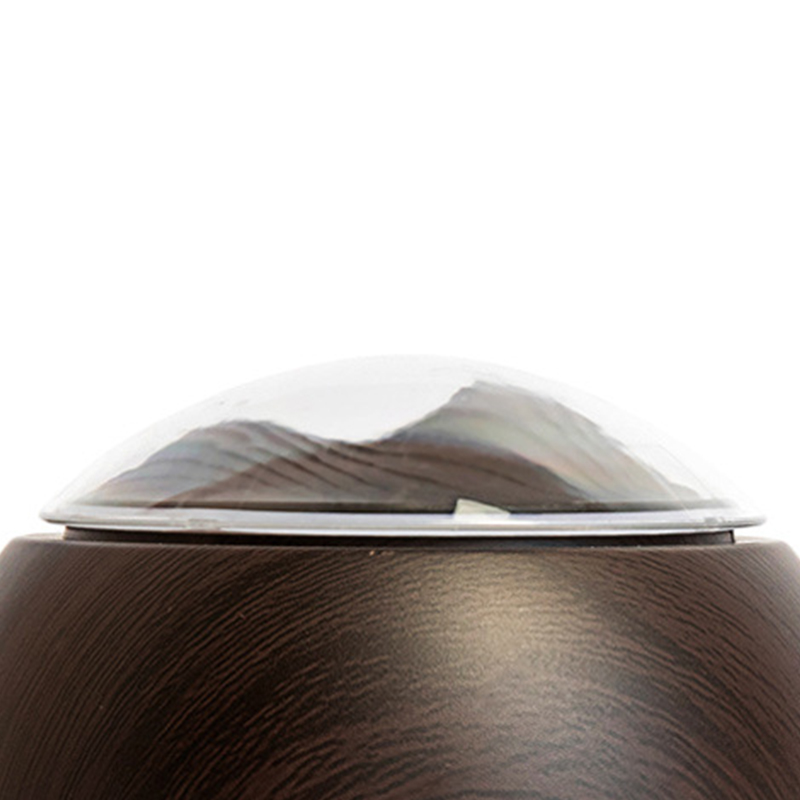 100-ml-aroma-diffusor, Geräuscharm, Stabil, Ansprechendes Design, Usb-aroma-luftbefeuchter Für Auto, Schlafzimmer, Dunkle Holzmaserung