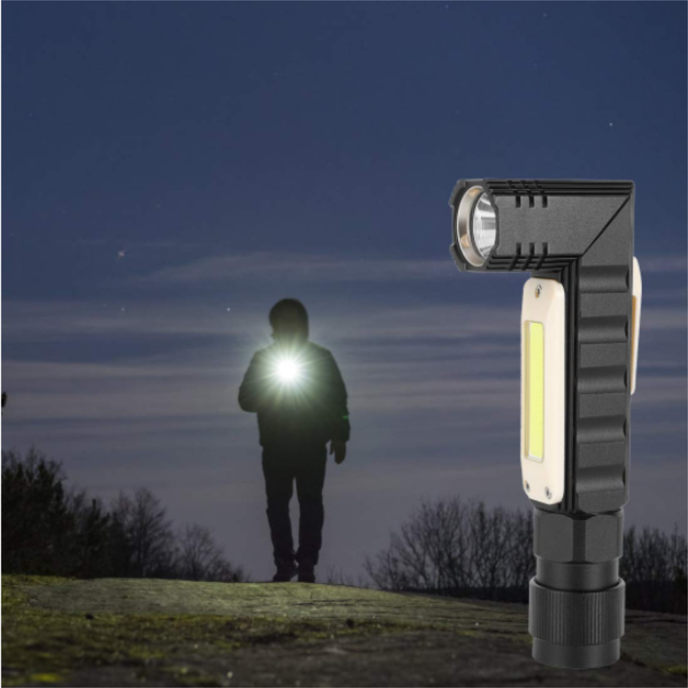 Ultrahelle Arbeitsleuchte Mit 5 Leuchtmodi, Wiederaufladbare Usb-cob-taschenlampe Mit 360° Drehbarem Magnetfuß